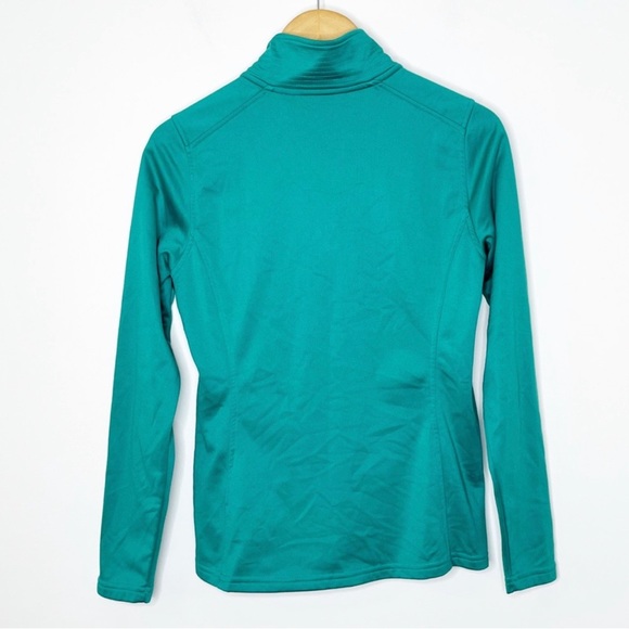 The North Face 1/4 Zip Performance Pullover Jacket Teal Green Women’s Size S - Picture 3 of 4
